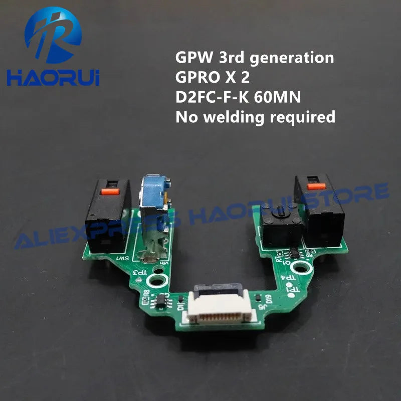 Latest GPW 3 Mouse PCB Board Micro Switch Button for Logitech G Pro X Superlight 2 Welding Free Motherboard Microswitch Encoder