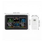 7.5 Inch Color Display Weather Clock with Indoor Outdoor Thermometer Hygrometer, Barometric Pressure , Alarm for Home Office