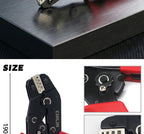 CLN-58B 0.25-1.5mm² Open Barrel Terminals Pliers Crimping Tool (24-16AWG) for JST, DuPont, Molex, PH XH 2.54 3.96 4.2mm Pitch