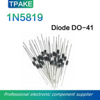 50pcs 1N5819 IN5819 1A 40V DO-41 Schottky Diode Rectifier Diode