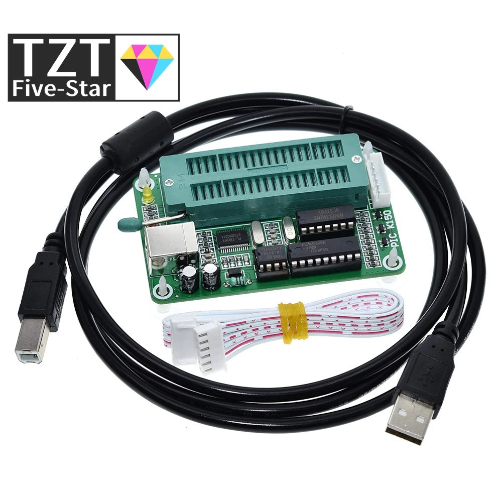 GREATZT 1/2SET PIC Microcontroller USB Automatic Programming Programmer K150 + ICSP Cable