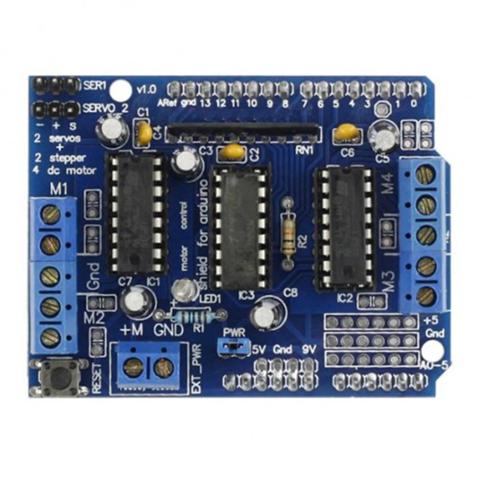 L293D Motor for Compatible with Mega Duemilanove 4 Dc Motors Or 2 Stepper Or 2 High