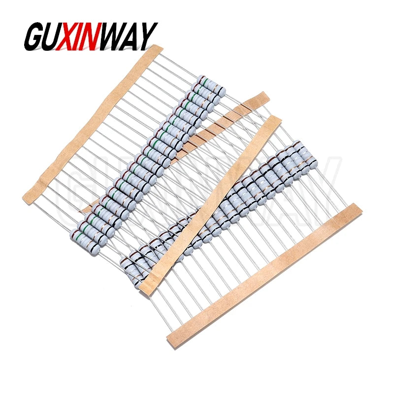 20pcs 2W 5% Wirewound Resistor Fuse 0.15R 0.1R 0.22R 0.33R 0.47R 0.5R 1.5R 100R 10R 1R 2.2R 20R 22R 3.3R 33R 39R 4.7R 47R