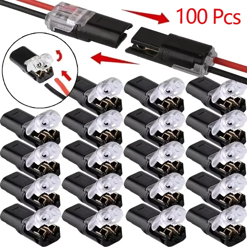 Premium Automotive Wire Connector Detachable Plug, No-Strip Quick Connect, Reliable Durable for Universal Electrical Connections