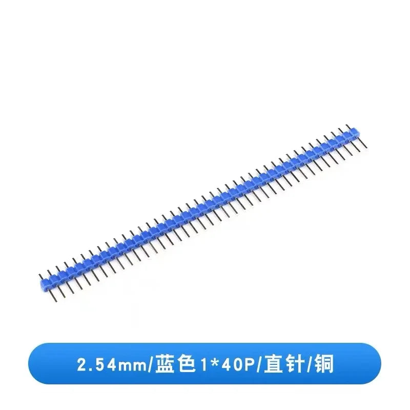 10PCS 1X40 Pin Single Row MALE 2.54MM PITCH 11MM/15MM/17MM/21MM/25MM LONG PIN Header Connector Strip 1X40pin 1*40 40P 40Pin