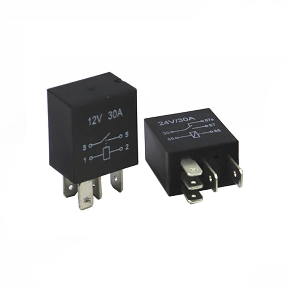5 PCS 4 Pin/5 Pin 30A 12V/24V Violet Series 4-pin/5-pin Automotive Relay