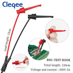 Cleqee P1197B BNC Test Lead Kit Test Hook Alligator Clip 4mm Banana Plug to BNC Q9 Male Plug Cables Oscilloscope Probes Wire Set