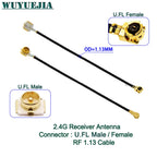 1Pcs RF1.13 Cable uFL/u.FL/MHF-1 Female to 1th Generation Male / Female For WIFI Antenna Pigtail Extension Cord RF Cable 5~60cm