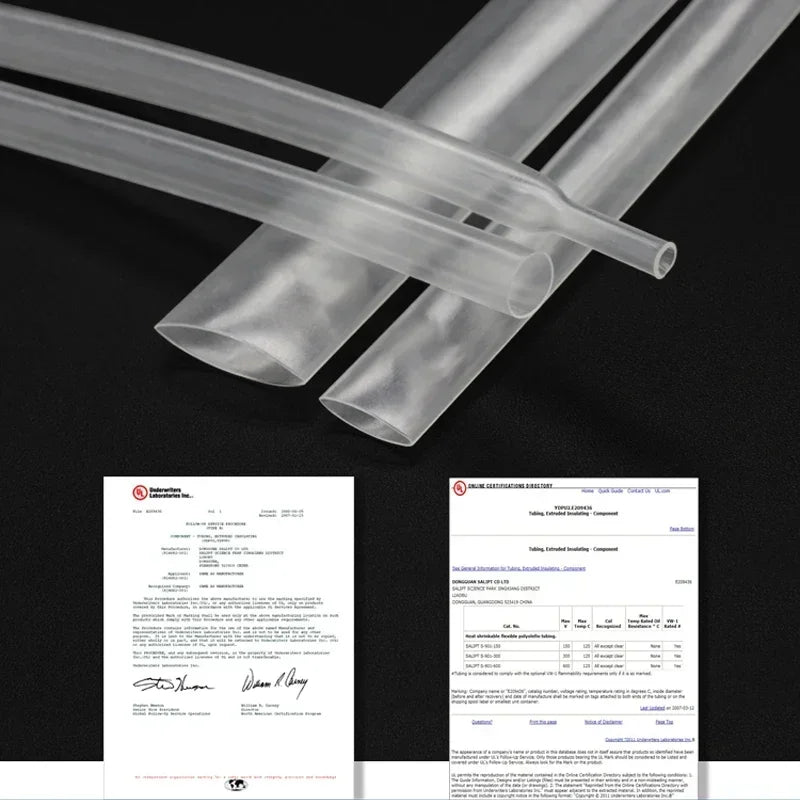 1~50m 2:1 Heat Shrink Heatshrink Tube Clear Diameter 0.6mm ~ 150mm Wire Repair DIY Cable Protecctor Sleeving Wrap Tubing