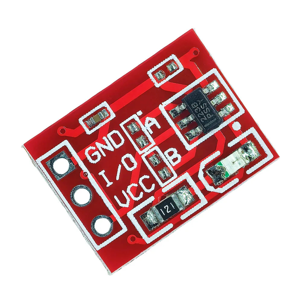 TTP223 Touch Key Capacitive Switch Button Module Capacitor Type Self-Locking/No-Locking Single Channel Reconstruction for Arduin