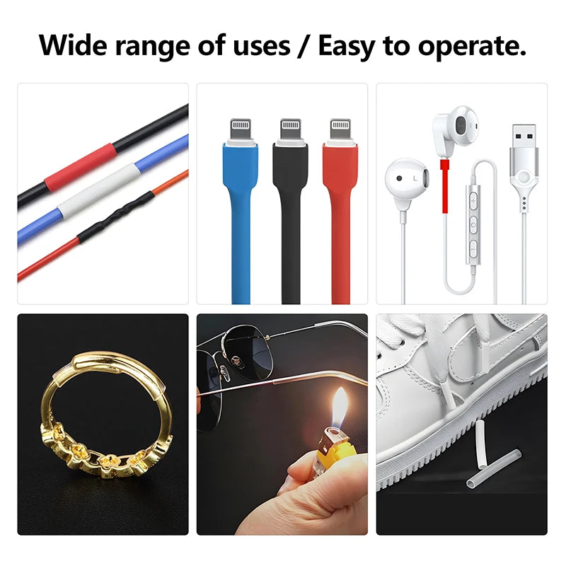 Shrinkage Tubing Kit 73~900pcs Cable Repair Protecter Wire Insulation Thermoresistant Sleeving 2:1/ 3:1/4:1 Heat Shrink Tube Set