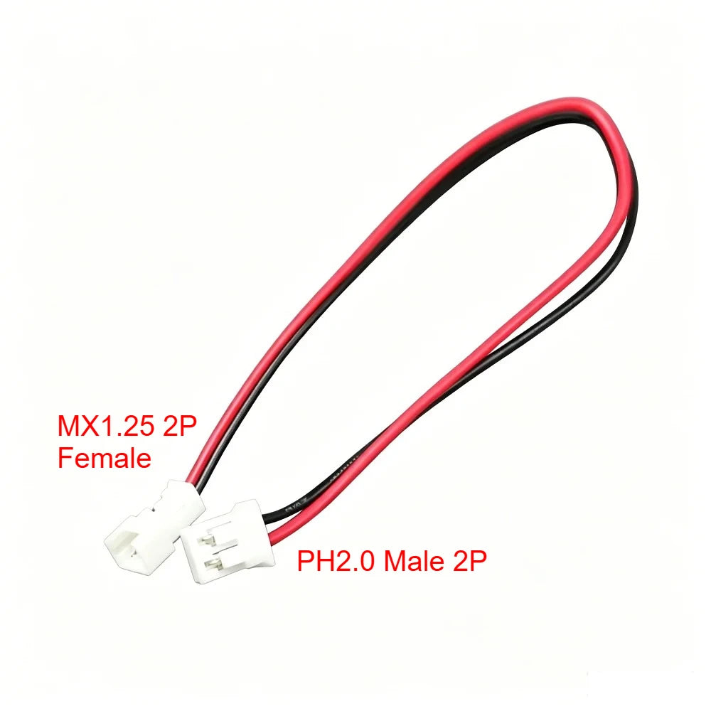 10pcs Mx1.25 To Ph2.0mm Terminal Wire Adapter Cable SH 1.25 Female To 2.0mm Male Connection Cable 2p 3p 4p