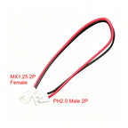 10pcs Mx1.25 To Ph2.0mm Terminal Wire Adapter Cable SH 1.25 Female To 2.0mm Male Connection Cable 2p 3p 4p