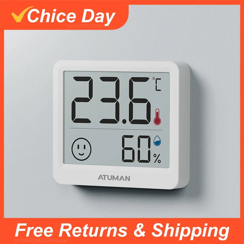 DUKA Atuman 2.5 Inch LCD Electronic Digital Temperature Sensor Humidity Meter Indoor Thermometer Hygrometer Weather Station