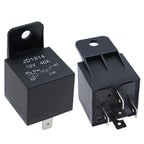 5Pcs Automotive Relay 12V or 24V 5Pin 40A Car Relay with Black Red Copper Terminal Auto Relay Socket SPDT Harness Cable