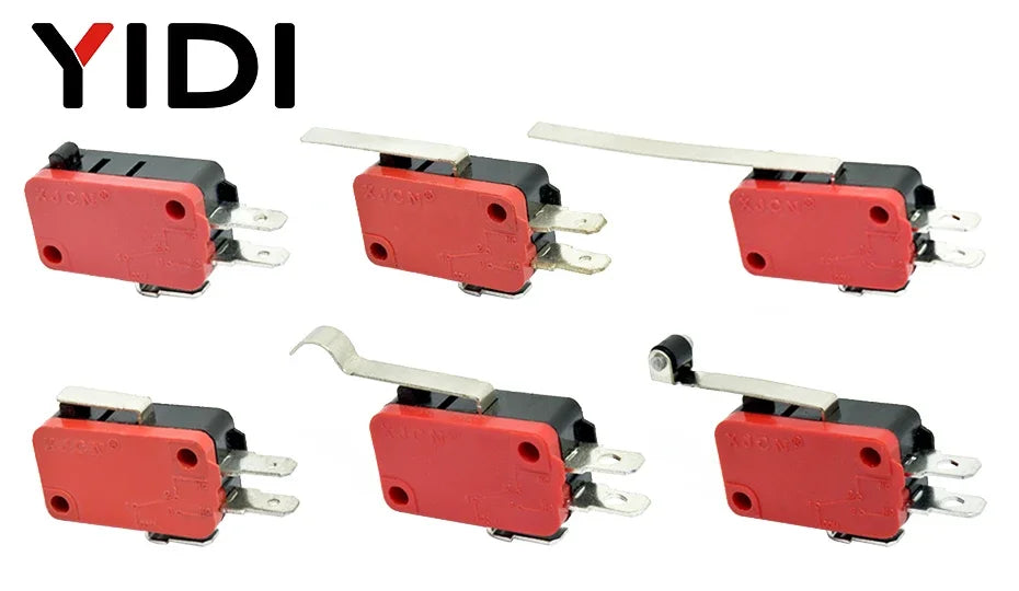 V-15 V-151 V-152 V-153 V-154 V-155 V-156-1C25 Microswitch SPDT Momentary Travel Mini Micro Limit Switch 1NO1NC Roller Lever Arm