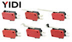 V-15 V-151 V-152 V-153 V-154 V-155 V-156-1C25 Microswitch SPDT Momentary Travel Mini Micro Limit Switch 1NO1NC Roller Lever Arm