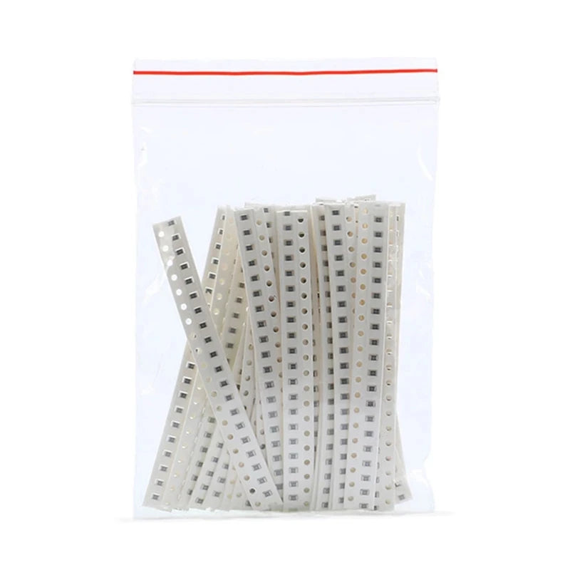 660pcs/Lot 0803/ 0805 /1206  1% SMD Chip Resistor Assorted Kit 1R - 1M Ohm 33valuesX20pcs Resistance Sample Set