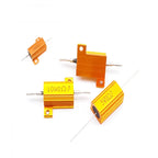 10W 25W Aluminum Power Metal Shell Case Wirewound Resistor 0.01R ~ 30K 6 8 10 15 20 33 150 200 500 Ohm 1K 10K RX24 Resistance