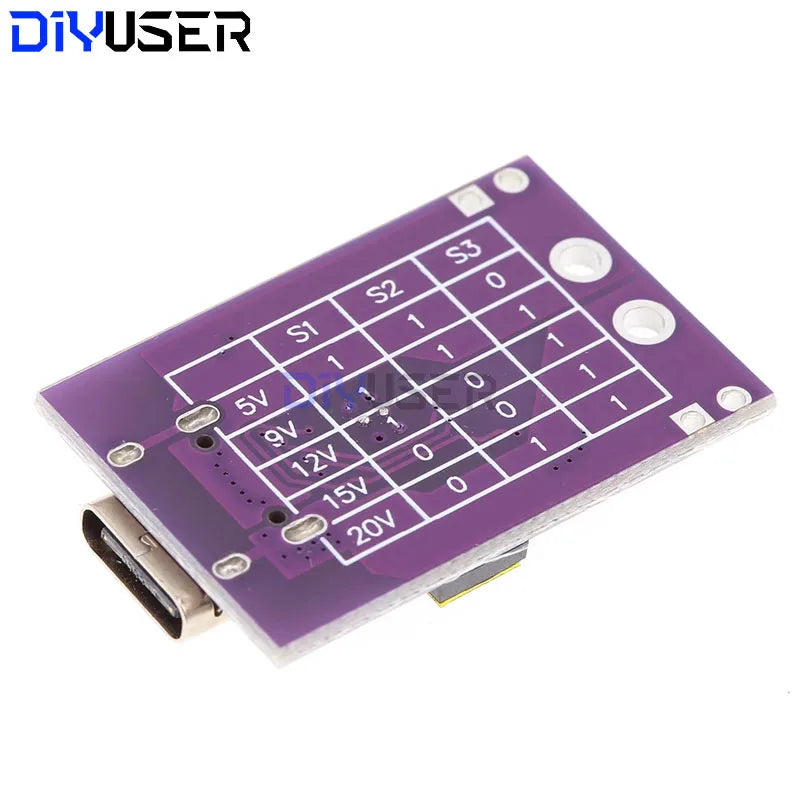 4pcs CH224K Module Type-C QC AFC PD2.0 PD3.0 to DC Spoof Scam Fast Charge Trigger Polling Detector 5V 9V 12V 15V 20V