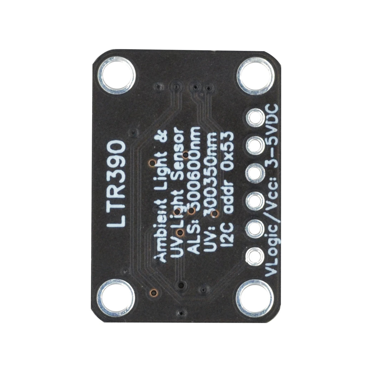 LTR390 280nm 430nm UV Gravity Light Sensor Support I2C UART 3.3 V 5V for Light Intensity Detection Weather Experience