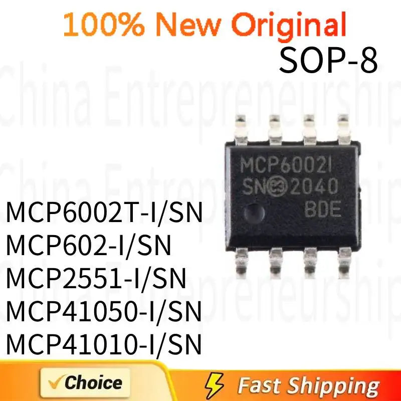 5 PCS SOP-8 MCP6002T-I/SN MCP602-I/SN MCP2551-I/SN MCP41050-I/SN MCP41010-I/SN SOP-8 SMD 100%Quality Original/Quick delivery