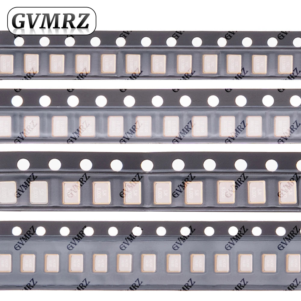 10PCS 32Mhz 40Mhz 48Mhz SMD 4P 3225 Passive crystal oscillator  8Mhz  16Mhz 20Mhz 24Mhz 25Mhz 26Mhz 27Mhz 30Mhz