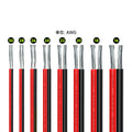 12V Red Black Hookup Wire 2 Pin Automotive Flat Cable LED Extension Wires For Doorbell LED Ribbon Lamp Tape Lighting Speakers