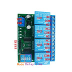 1 PCS 4ch DC 5V 12V 24V DIP Switch Delay Relay Module Flip-Flop Latch Bistable Self-locking Interlock Latch Power Conditioner