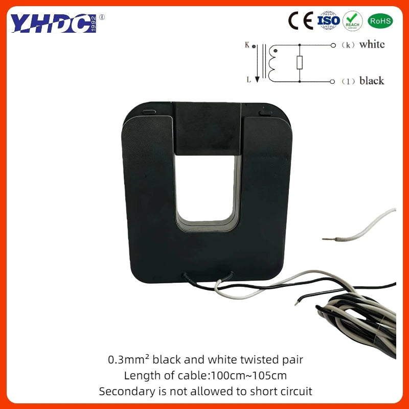 QL Series SCT031QL Input 100A 200A 300A 400A 500A 600A Output 0.333V/0.1A Accuracy 1% Split Core Current Transformer