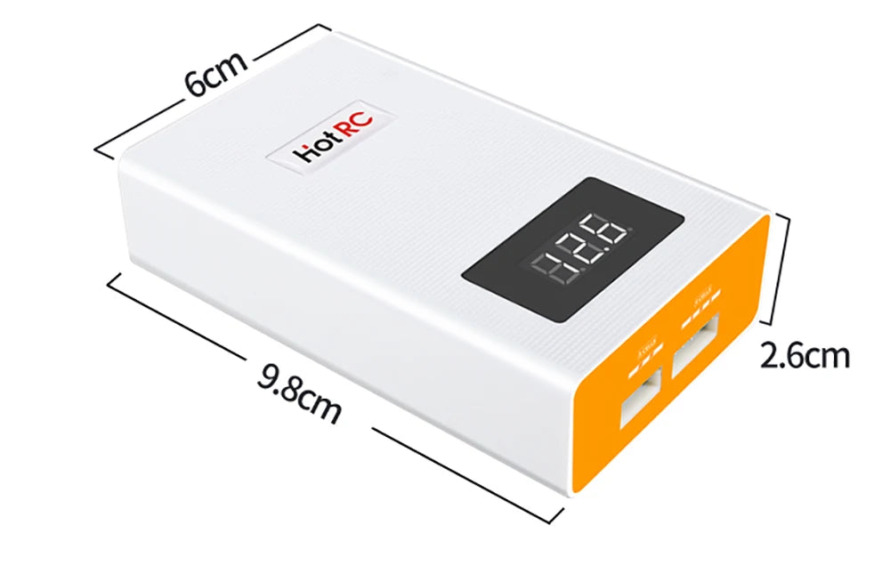 HotRC A400/B3 10W Balance Charger 2S/3S/4S Cells 100V-240V AC EU/US Plug Lipo Battery Fast Charger Remote Control Car Charger