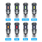 2/4PCS High Quality T10 W5W 168 192 Led Tail Light 3030 10smd 12V Auto Lamp CANBUS NO Error Car Marker Parking Bulb 6000K ASLENT