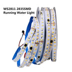 Running Water Flowing LED Strip Light WS2811 SMD2835 Flexible Linear Lamp Set DC24 Horse Race Pixel Addressable