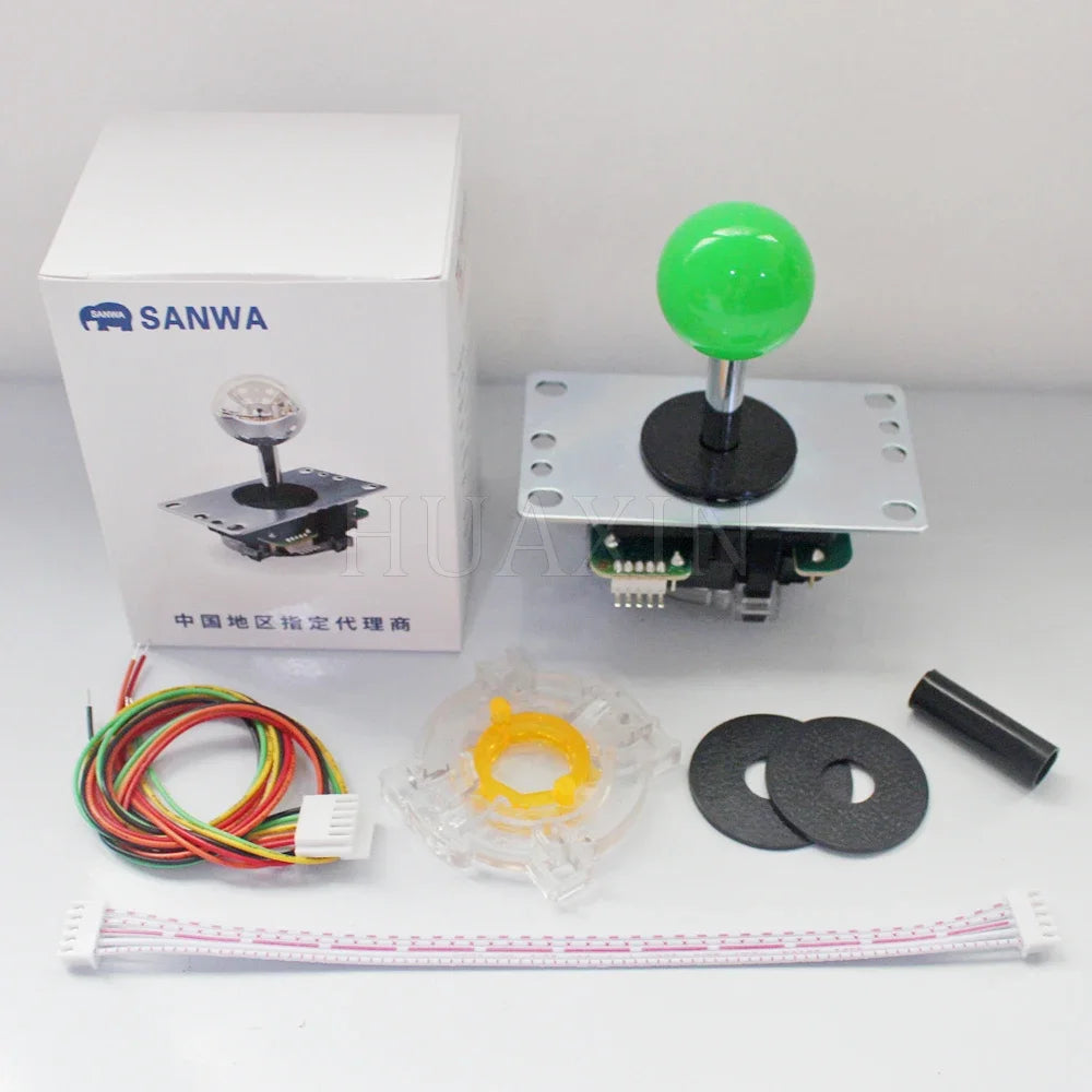 Original Japan Sanwa Joystick JLF TP 8YT Fighting Rocker With Topball 5pin Wire Jamma Arcade Vending Game PC PS3 XBOX Kit DIY