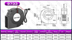 DC 5V USB 5015 7515 7530 Blower Cooling Fan Brushless Motor Case Fan Blower Fan Humidifier Fan Induction Cooker Fan