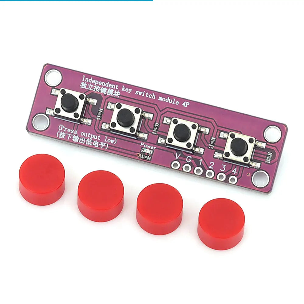 Touch four button switch module compatible with Arduino development board sensor Raspberry PI 51 MCU suite