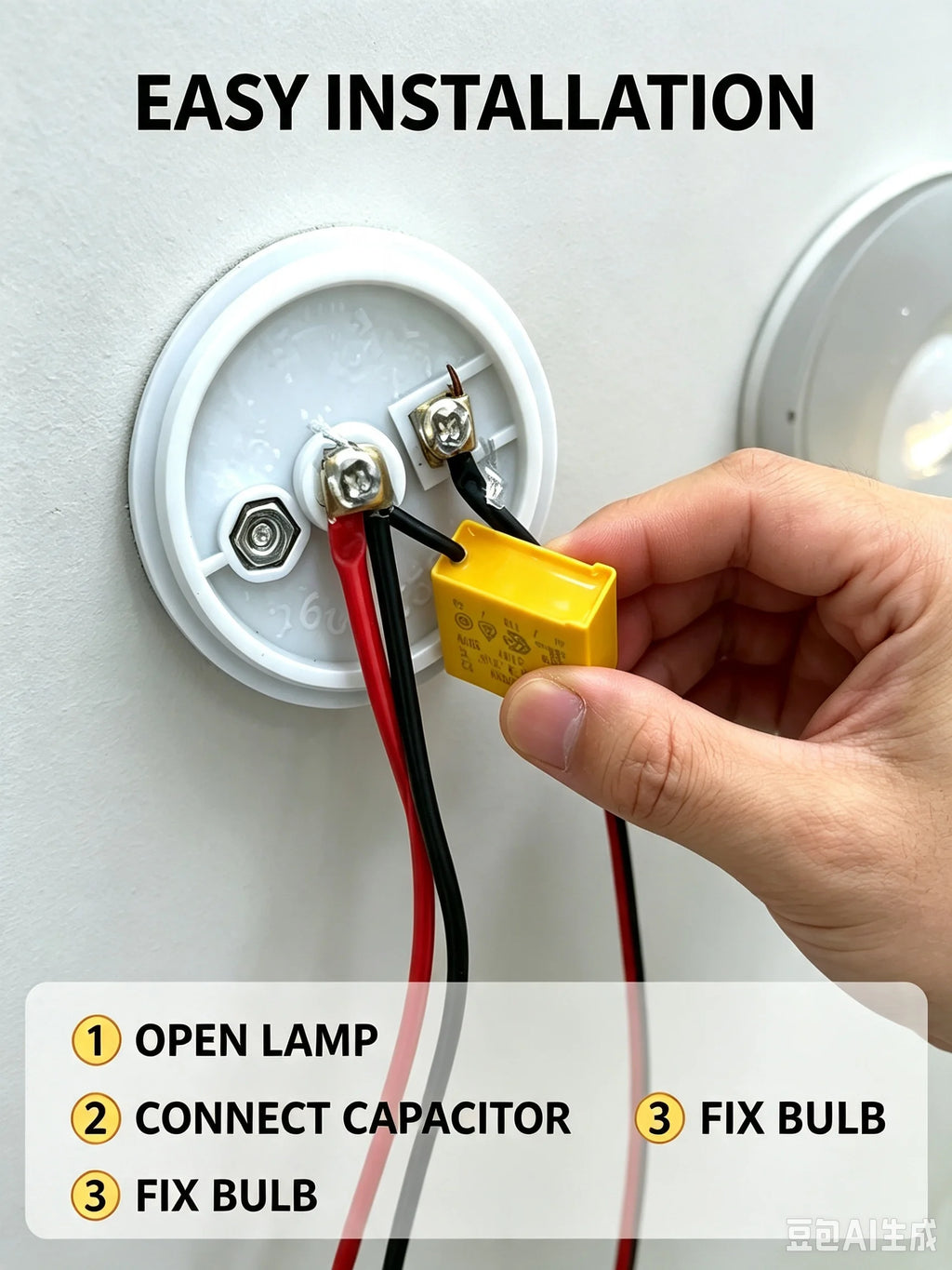 275VAC  0.1UF K X2 Series Spacing 10mm 15mm 0.1UF 275VAC Polypropylene Film Capacitor 0.01UF