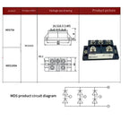 75A 100A Special for welding machines Three phase rectifier bridge MDS75A  1600V inverter dedicated rectifier  MDS100-16 AC/DC