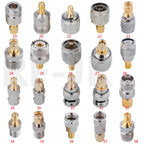 4 Piece SMA BNC UHF To SMA MCX MMCX BNC TNC UHF SO239 PL259 N F Type SMB RF Coaxial Coax Adapter Connector Combination