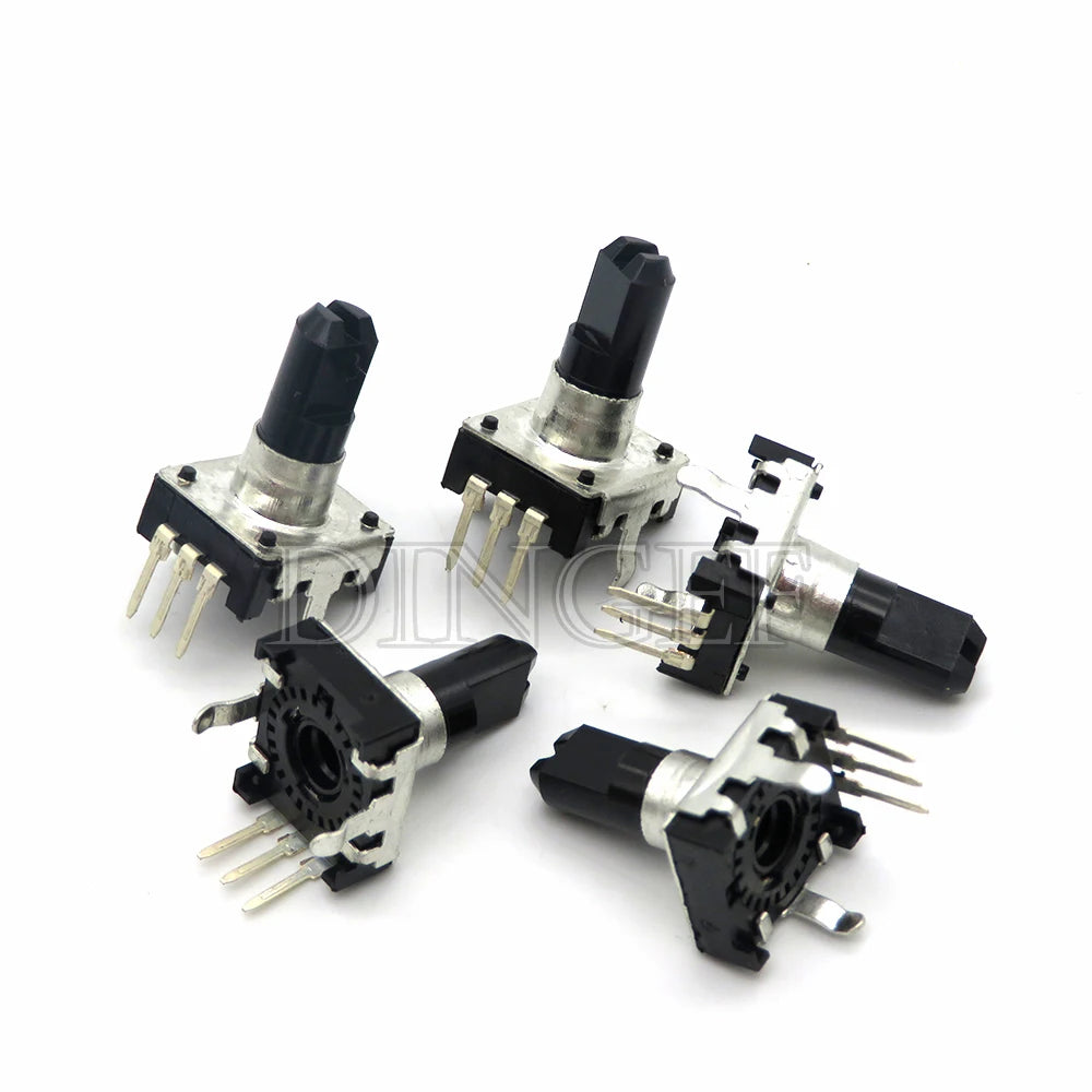 5PCS/lot 360 Degree Rotary Encoder Tripod EC12 E12 Audio Encoder 3PIN Shank length 15MM