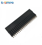 20pcs 2.54mm PC104 Double Row Extra 2.5/5/7.5mm Spacer Elevated Extended High Plastic Industrial 2.5mm PCB Female Header Socket
