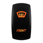 12V-24V Orange Led Rocker Switch Waterproof 20A Amber Light SPST DPDT Toggle Key for Car Boat ATV Camper Motorhome Auto Machine