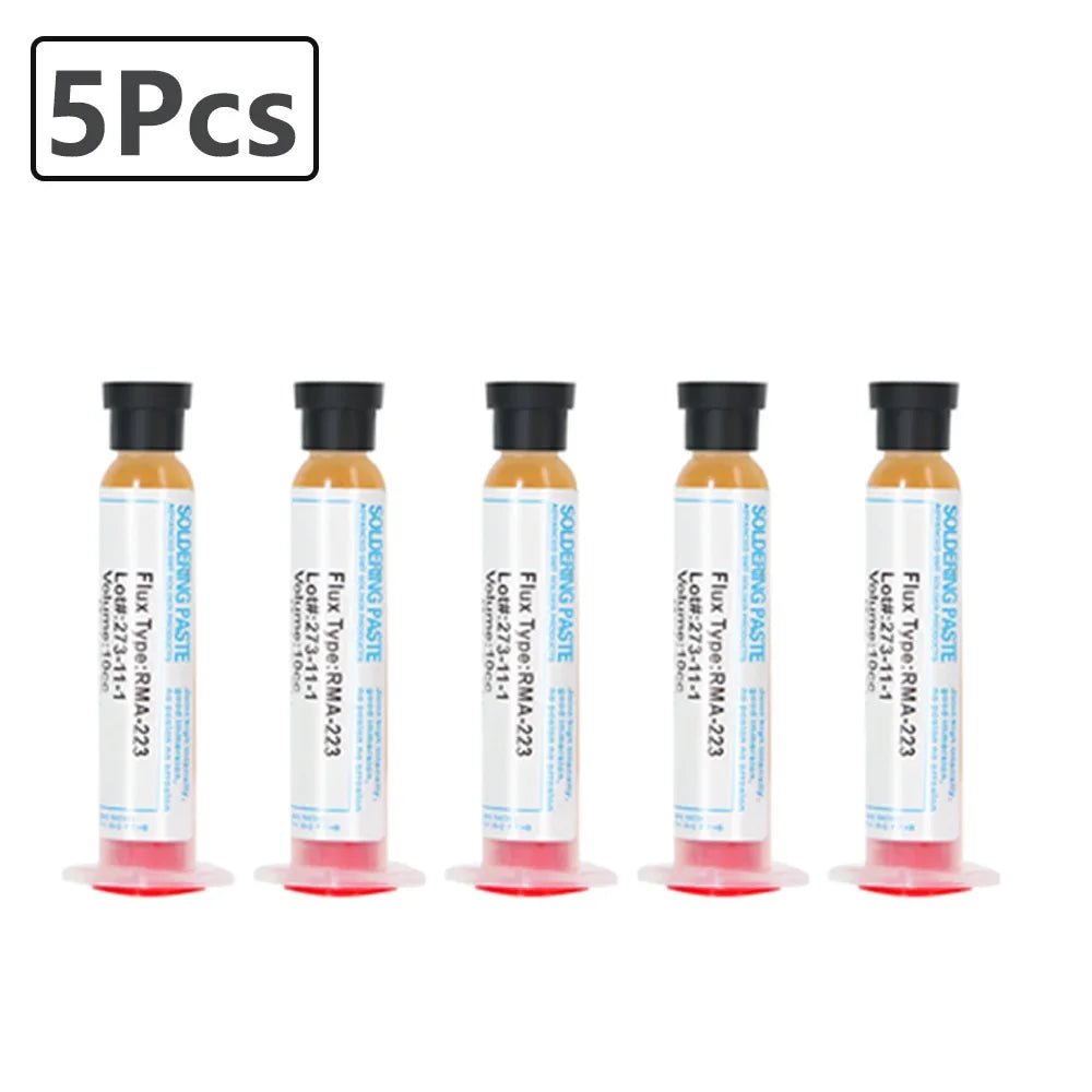 1/50Pcs 10cc RMA223 Soldering Paste Flux For Soldering Solder Paste Phone LED BGA Grease Computer Chips PGA PCB SMD Repair Tools