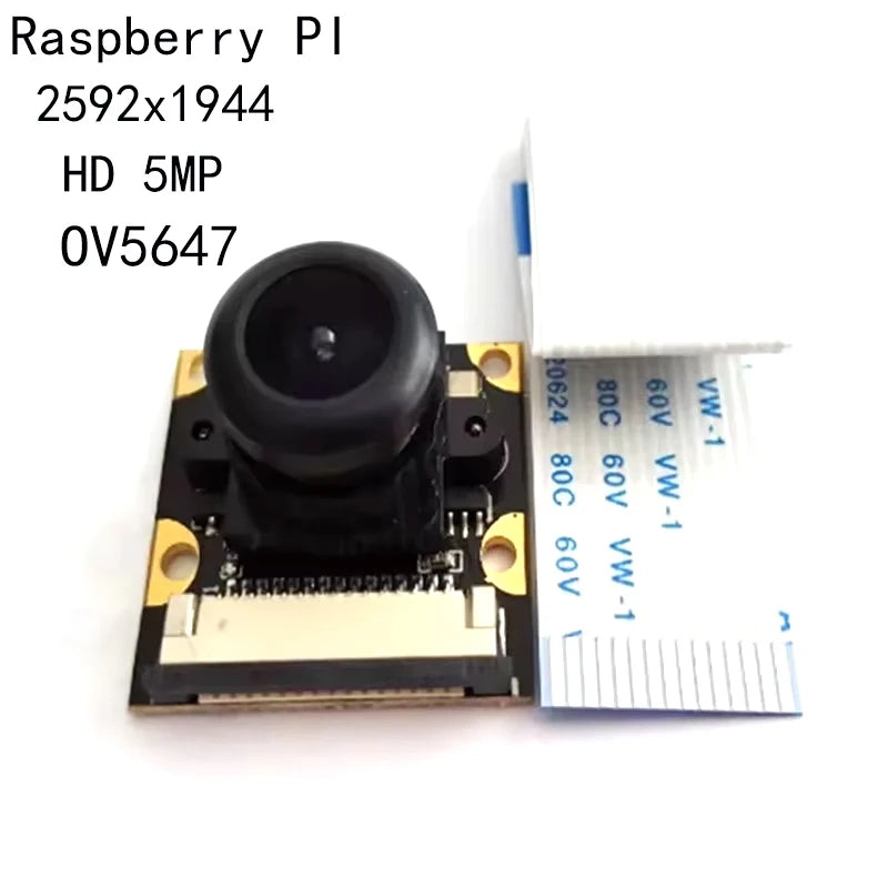 2592x1944 5MP HD Raspberry PI OV5647 Camera Module 15PIN 130 160 220 Degrees Wide Angle FF Adjustable Focus for Machine Vision