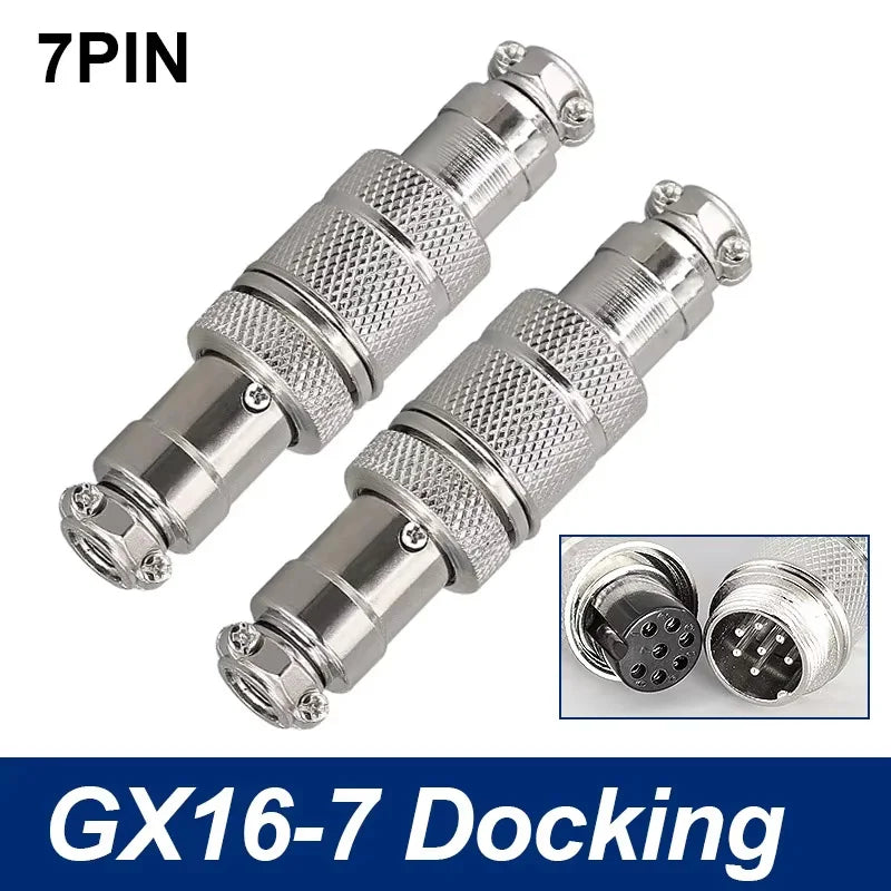 GX16 Docking Aviation Connector 2 3 4 5 6 7 8 9 10 Pin Male Female Plug Socket Inline Wire Panel Cable Connector Adapter Joint