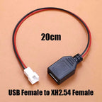 USB A 2.0 Male Female Plug to XH2.54 PH2.0 1.25 Du-Pont Terminal Wire Power Cord USB Adapter Extension Cable Touch Screen Cable