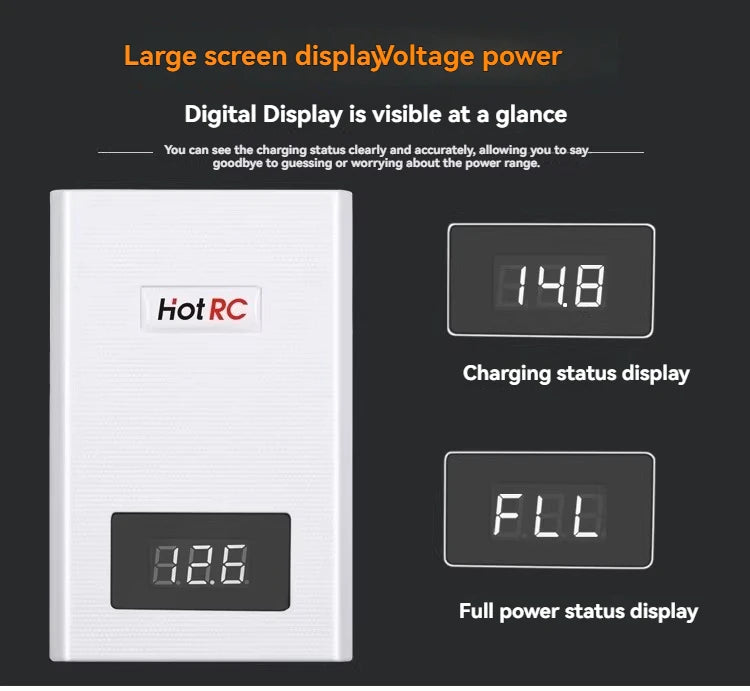 A400 RC Model Charger Balanced Charging for 3S/4S LiPo Batteries Fast Charging 11.1V 14.8V RC Vehicles, Cars, and Boats