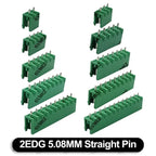 5PCS 3 4 5 6 7 8 9 PIN KF2EDG 5.08mm Opening PCB Plug-in Terminal Block 2 10 12 PIN Male Header Wire Connector 2EDG Plug-in
