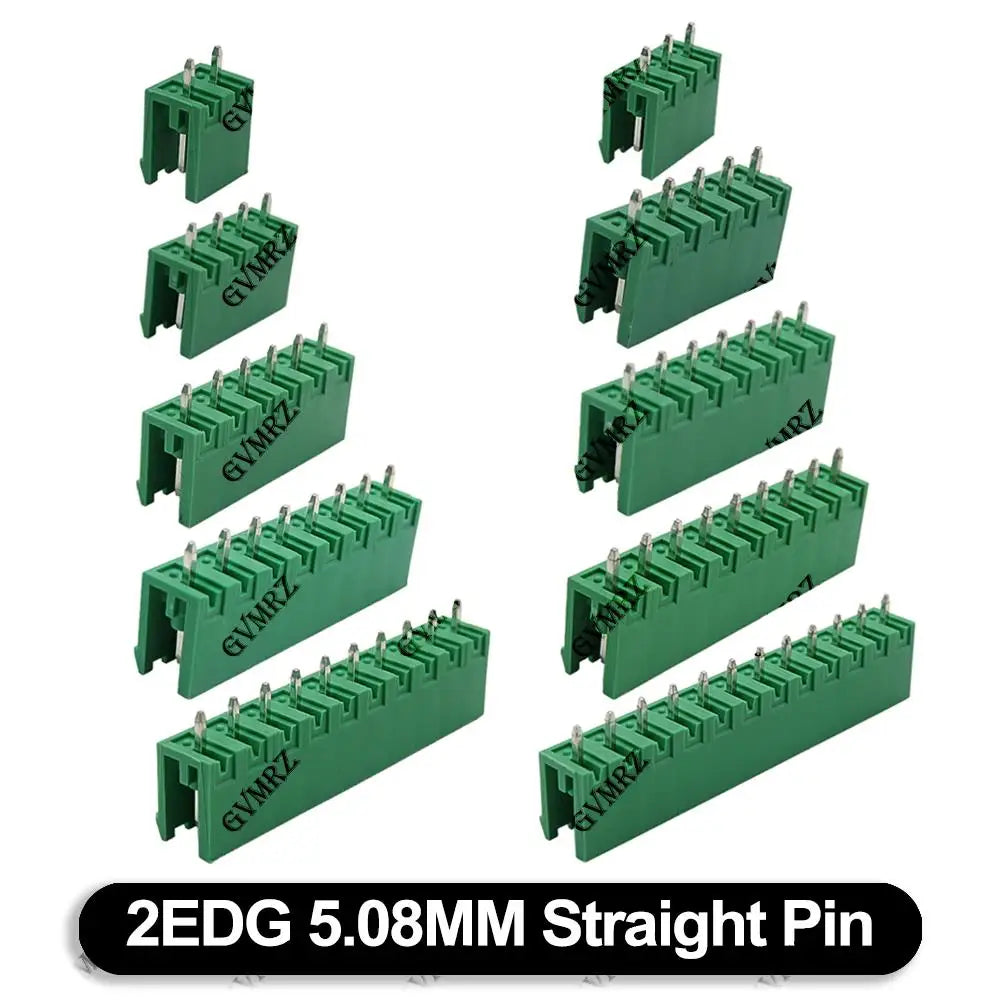 5PCS 3 4 5 6 7 8 9 PIN KF2EDG 5.08mm Opening PCB Plug-in Terminal Block 2 10 12 PIN Male Header Wire Connector 2EDG Plug-in