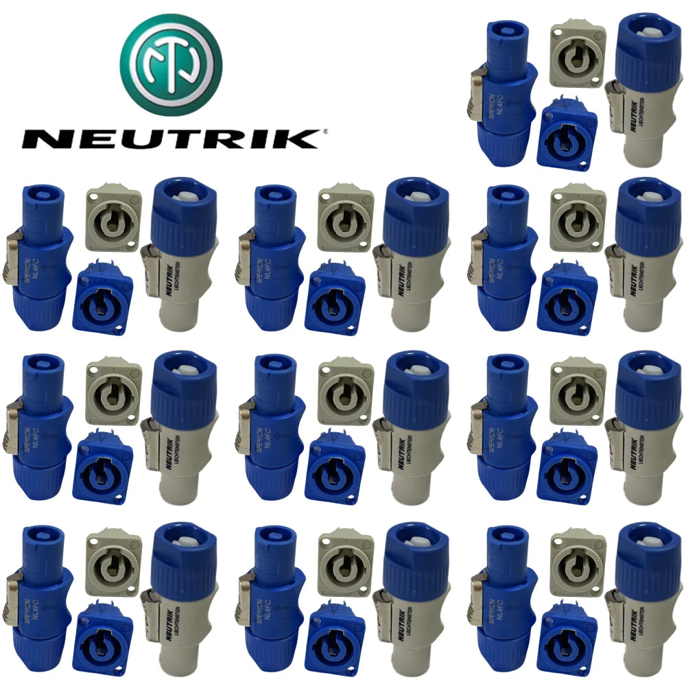 20PCS For NEUTRIK NAC3FCA FCB MPA AC Cable 20A 250V 3 PIN Powercon Plug /Socket Professional Stage Light LED Screen Connector